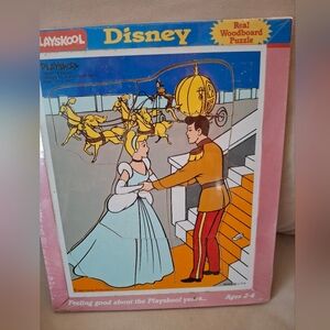 Disney Playskool Cinderella and Prince Puzzle - Blue and Yellow
